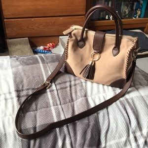 NWOT Talbots Suede/Leather Bag